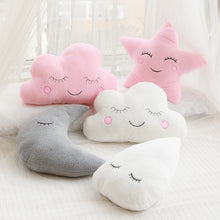 Load image into Gallery viewer, Nice Stuffed Cloud /Moon/Star/Raindrop Plush Pillow
