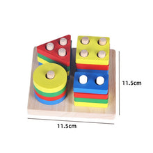 Load image into Gallery viewer, Montessori Blocks /Graphic Cartoon/Animal Shape Puzzle
